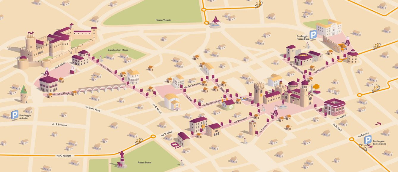 mappa citta trento autumnus